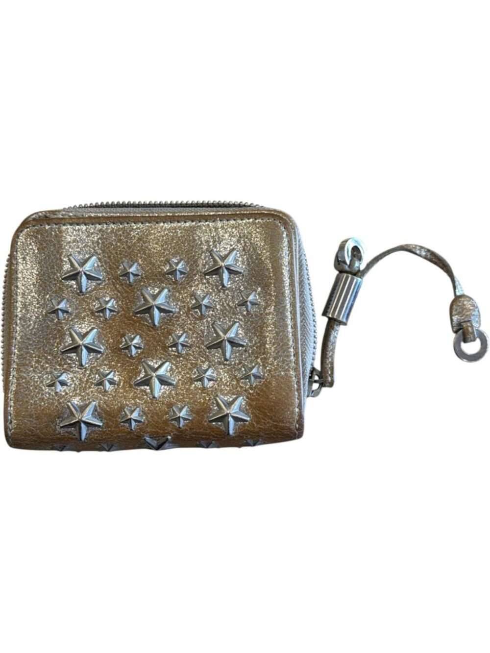 668150CR C1 Jimmy Choo Wallet Brown Leather